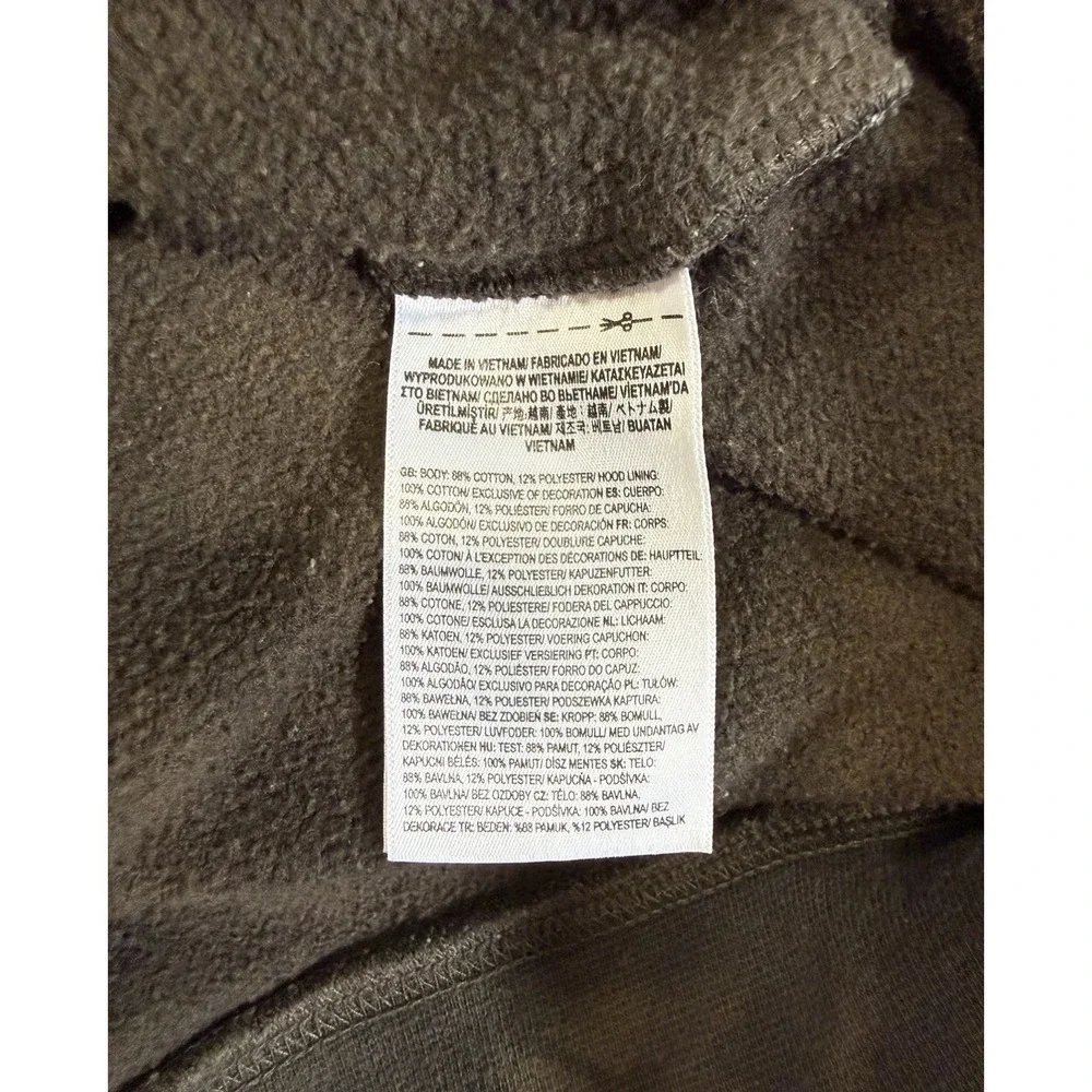 Vans Charcoal Tie-Dye Hoodie with Bear Design, YOUTH Large